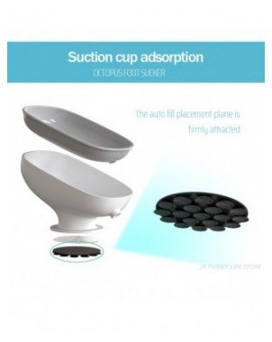 Household Items-Bath and WC items-Super Suction cup Soap Dish