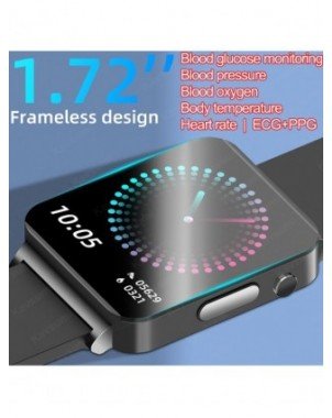 Išmanioji elektronika-Išmanieji laikrodžiai-Naujas kraujo gliukozės matuoklis Smart Watch EKG