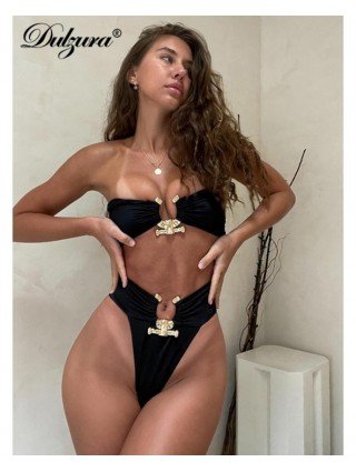 Seksualūs drabužiai-Seksualūs maudymosi kostiumėliai-Vasaros Bikini 2 dalių rinkiniai Plaukimo