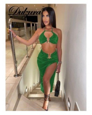 Women's Fashion-Dresses-Dulzura Satin Y2K Outfits 2 Piece Sets