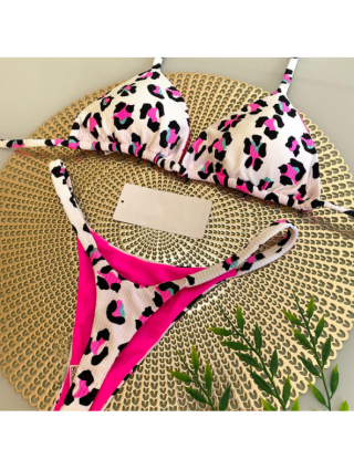 Swimwear-Cover-Ups-QINJOYER Swimwear Women Cute Heart Print