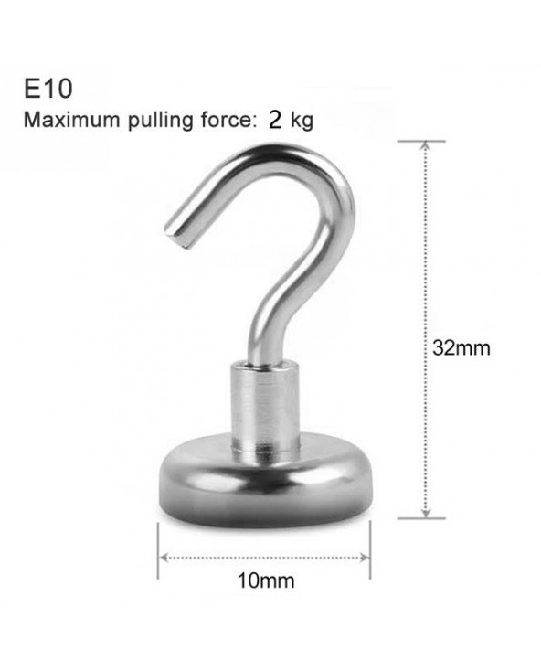 Virtuvė-Virtuviniai peiliai ir priedai-10Pcs Stiprūs magnetiniai kabliukai Praktiškas apkrovos