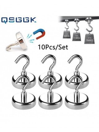 Virtuvė-Virtuviniai peiliai ir priedai-10Pcs Stiprūs magnetiniai kabliukai Praktiškas apkrovos