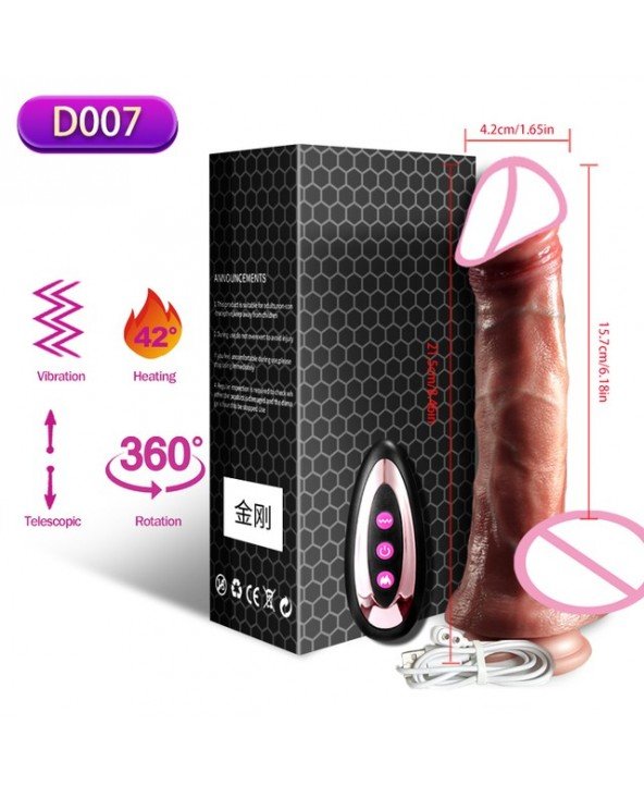Vibratoriai, dildos-Išmanieji vibratoriai-Belaidis vibratorius Teleskopiniai Dildo moterims