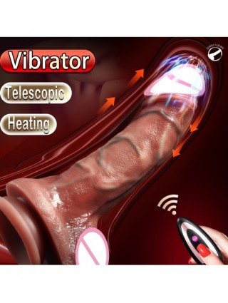 Vibratoriai, dildos-Išmanieji vibratoriai-Belaidis vibratorius Teleskopiniai Dildo moterims