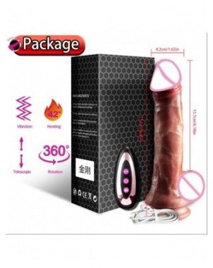 Vibratoriai, dildos-Išmanieji vibratoriai-Belaidis vibratorius Teleskopiniai Dildo moterims