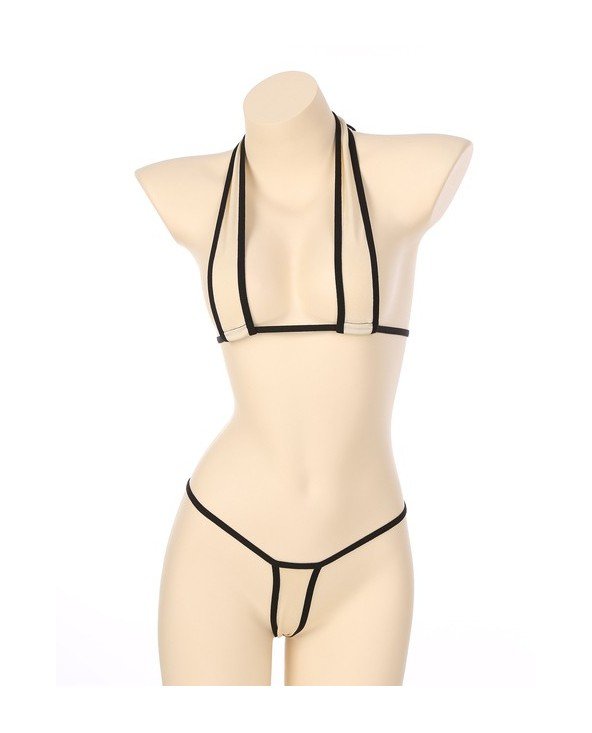 Maudymosi kostiumėliai-Seksualūs ir paplūdimio-Moterų mikro Bikini rinkinys apatinis trikotažas