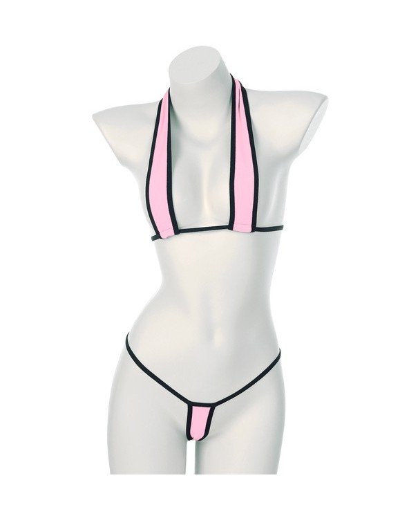 Maudymosi kostiumėliai-Seksualūs ir paplūdimio-Moterų mikro Bikini rinkinys apatinis trikotažas