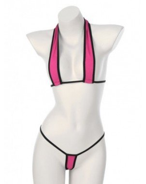 Maudymosi kostiumėliai-Seksualūs ir paplūdimio-Moterų mikro Bikini rinkinys apatinis trikotažas