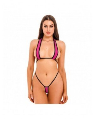 Maudymosi kostiumėliai-Seksualūs ir paplūdimio-Moterų mikro Bikini rinkinys apatinis trikotažas