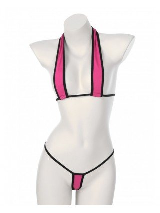 Maudymosi kostiumėliai-Seksualūs ir paplūdimio-Moterų mikro Bikini rinkinys apatinis trikotažas