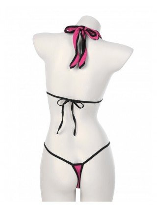 Maudymosi kostiumėliai-Seksualūs ir paplūdimio-Moterų mikro Bikini rinkinys apatinis trikotažas