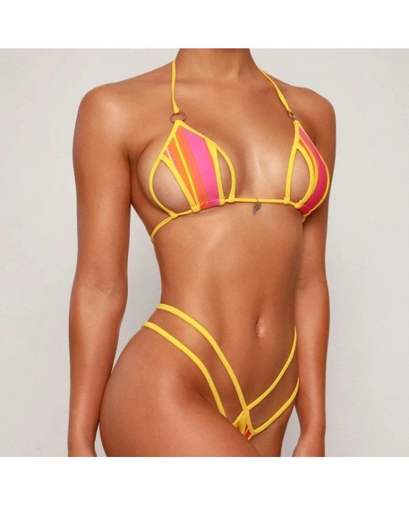 Swimwear-Bikini Sets-Mini Halter Lacing Bikinis Swimsuit for Swimwear-Bikini Sets-Mini Halter Lacing Bikinis Swimsuit for