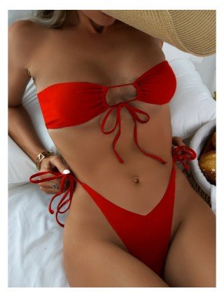 Maudymosi kostiumėliai-Seksualūs ir paplūdimio-Seksualus Bikini maudymosi kostiumėlis Moterų