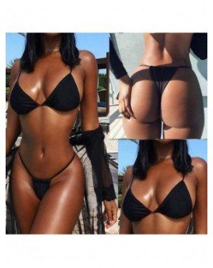 Swimwear-Bikini Sets-Beach Swimsuit Women Sexy Lingerie Thin