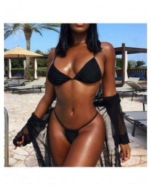 Swimwear-Bikini Sets-Beach Swimsuit Women Sexy Lingerie Thin