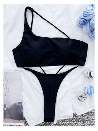 Swimwear-Cover-Ups-Sexy Asymmetric Extreme Mini Thong Bikini