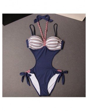 Swimwear-Cover-Ups-2022 Women Halter Lace Monokini Sexy One