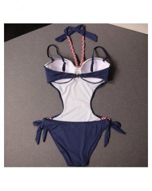 Swimwear-Cover-Ups-2022 Women Halter Lace Monokini Sexy One
