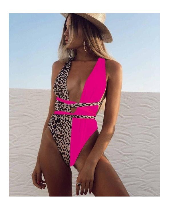 Swimwear-Cover-Ups-One Piece Bikini Set 2022 Leopard Swimwear