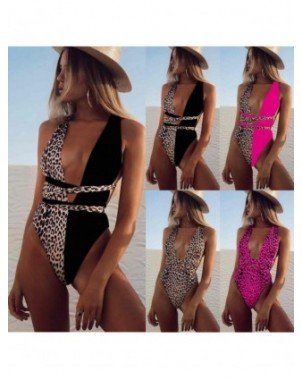 Swimwear-Cover-Ups-One Piece Bikini Set 2022 Leopard Swimwear