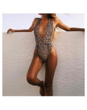 Swimwear-Cover-Ups-One Piece Bikini Set 2022 Leopard Swimwear