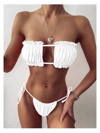 Swimwear-Bikini Sets-2023 Women Swimsuits Bandeau Micro Bikini