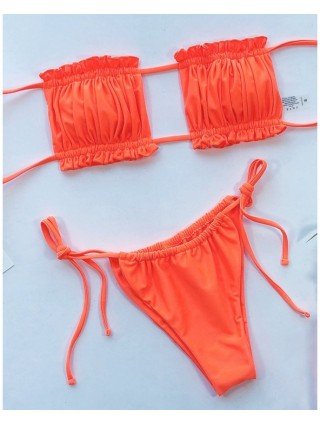 Swimwear-Bikini Sets-2023 Women Swimsuits Bandeau Micro Bikini