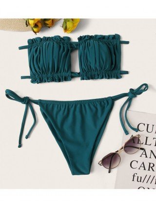 Swimwear-Bikini Sets-2023 Women Swimsuits Bandeau Micro Bikini