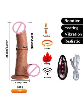 Vibrators, Dildos-Realistic Dildos-Heating Realistic Thrusting