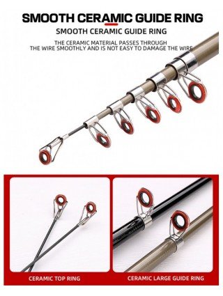 Carbon Fiber Spinning Casting Lure Fishing Rod