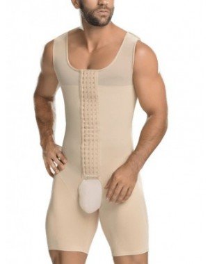 Underwear & Loungewear-Briefs-Men's Shapewear Bodysuit Full