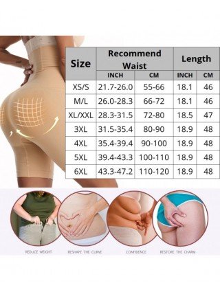 Moteriški apatiniai-Formuojantys drabužiai-CXZD Shapewear moterims Tummy kontrolės šortai