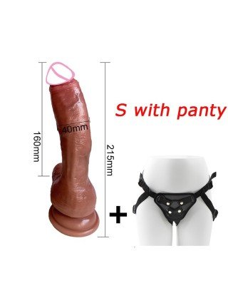 Vibratoriai, dildos-Starp-on-Didelis 10,23 colio realistiškas Dildos didžiulis penis Moteris