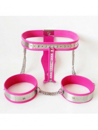 BDSM-BDSM Restraining devices-Female Chastity Belt Lock Pants