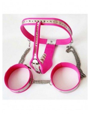 BDSM-BDSM Restraining devices-Female Chastity Belt Lock Pants