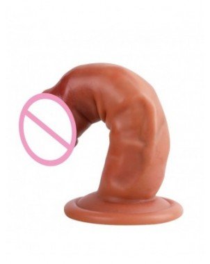 Prekės suaugusiems 18+-Vibratoriai, dildos-Dvigubo sluoksnio minkštas realistinis penis Didelis