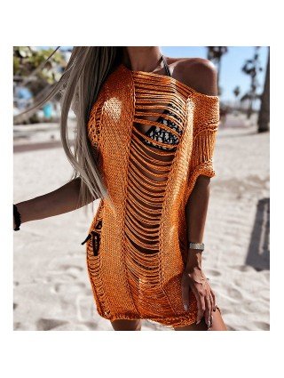 Women's Fashion-Dresses-2023 Crochet Cover up Beach Sexy See