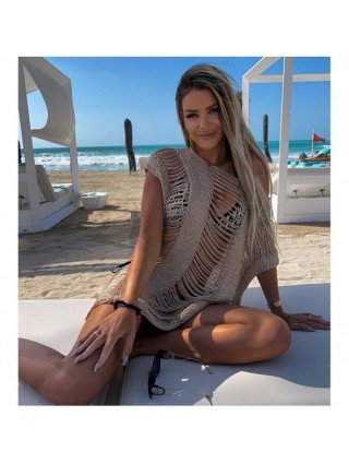 Women's Fashion-Dresses-2023 Crochet Cover up Beach Sexy See