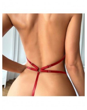 Seksualūs drabužiai-Seksualūs apatiniai-Moterų seksualus apatinis trikotažas rinkinys Wetlook