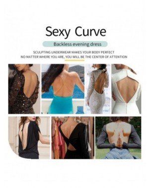 Moteriški apatiniai-Formuojantys drabužiai-Bodysuit Shapewear Deep V-Neck Body Shaper Backless