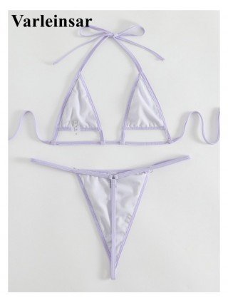 Women's Underwear-Panties-New Wrinkled Extreme Mini Micro Thong