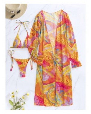 Swimwear-Cover-Ups-Micro Bikini 3 Pieces Women Swimwear Sexy