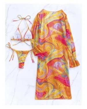 Swimwear-Cover-Ups-Micro Bikini 3 Pieces Women Swimwear Sexy