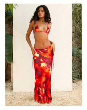 Swimwear-Cover-Ups-Sexy Zebra Stripes 3 Pieces Bikini Set 2023
