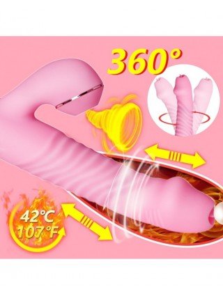 Vibrators, Dildos-For vagina and clitoris-Thrusting Dildo G