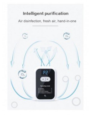 Įrankiai ir priežiūra-Kiti priežiūros produktai-Įkraunamas ozono generatorius oro valytuvai