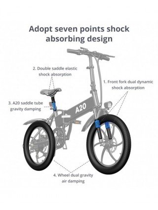 Cycling-Bicycles-YA20 500W Electric Bike 20`Flodable Electric