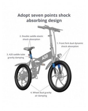 Cycling-Bicycles-YA20 500W Electric Bike 20`Flodable Electric