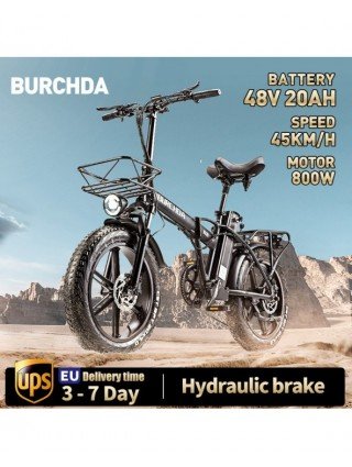 Cycling-Bicycles-BURCHDA R8 800W Foldable Electric Bicycle